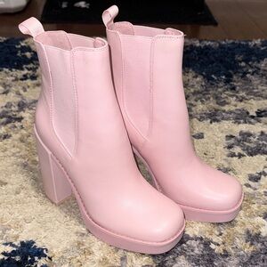 Steve Madden Light Pink Heeled Boots
